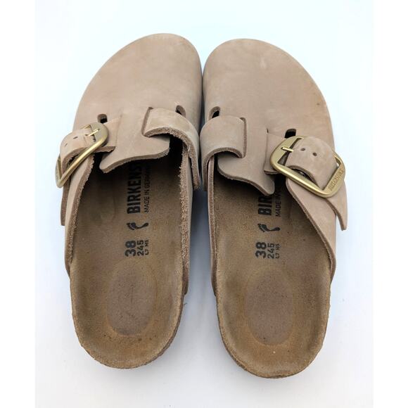 Birkenstock Boston Big Buckle Clogs Unisex Tobacco Brown Size US W7/M5 EU38 - Picture 7 of 11